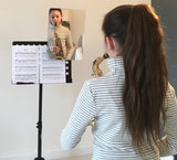 Attach mirror to the top of your music stand by Muso Mirror™